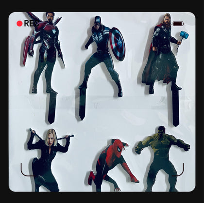 Cartoon Characters Cake Toppers Avengers