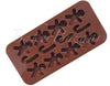 Chocolate Mould Umbrella Handle Gingerbread Doll Shape Silicone 12 Cavity