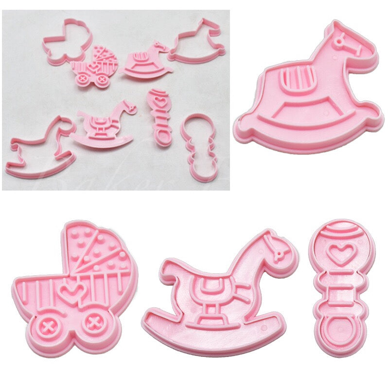 Baby Shower Plastic Chocolate Moulds (1 Sheet)