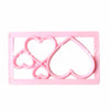 Heart Shape Fondant Quilt Mold Embosser Fondant Quilt Biscuit Mold Cookie Cutter For Cupcake Decoration And Cake Decorating DIY Tool.
