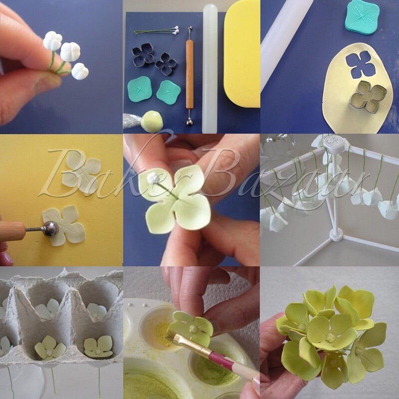 Petal Cutter Hydrangea -Biscuit Mould Cookie Mould Set Sugar Arts Fondant  Cake Decoration