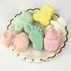 Silicone Mould  Baby-Paccifiers, Feet, Bottle Shape 6 Cavity - Chocolate Fondant Clay Marzipan Mould .