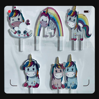 Cartoon Characters Cake Toppers Unicorn One