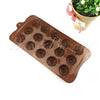 Chocolate Mould Circle Shaped Silicone  15 Cavity