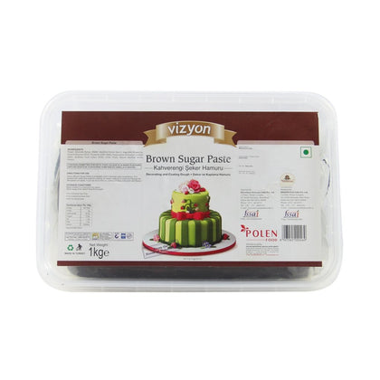 Vizyon Sugar Paste/Fondant Brown (1 kg ) 1000 g