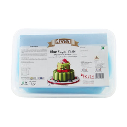 Vizyon Sugar Paste/Fondant Blue (1 kg ) 1000 g