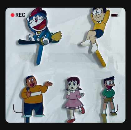 Cartoon Characters Cake Toppers Doraemon Friends