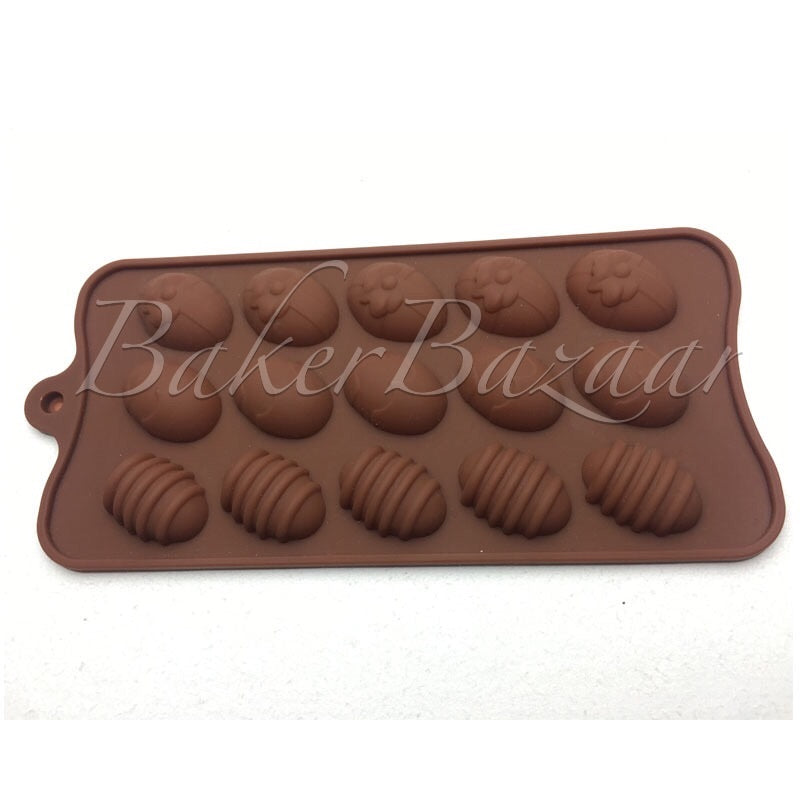 Chocolate Mould Easter Eggs Shape Silicone  15 Cavity