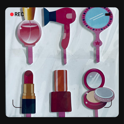 Cartoon Cake Toppers Makeup theme