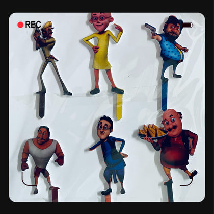 Cartoon Characters Cake Toppers Motu Patlu