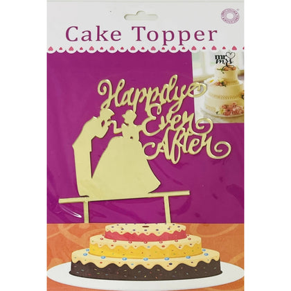 Acrylic Cake Topper or Silhouette - Design 3-7 Inch - Golden