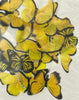 Edible butterfly Wafer Paper - Yellow