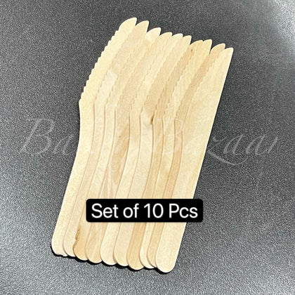 Wooden Cake Cutting Knife Birthday Cake Knife (Pack of 10 Pcs)