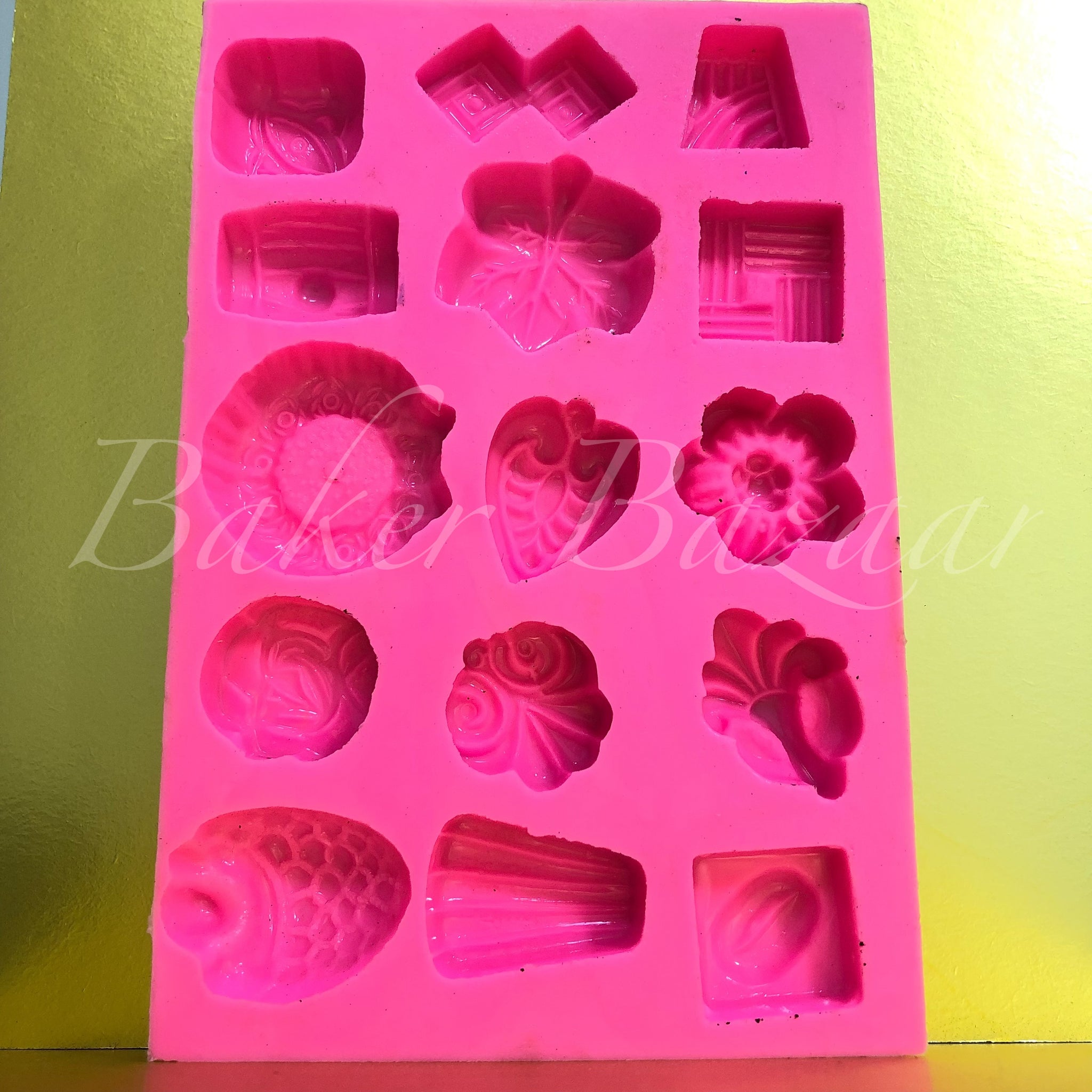 Marzipan Mould No.5 - Silicone Fondant Clay Marzipan Mould - Christmas Special