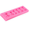 Fondant Mould Big Bows in 6 sizes Shape 6 Cavity - Silicone Fondant Clay Marzipan Mould.