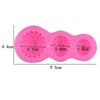 Round Gem Diamond Shape in 3 Sizes Silicone Fondant Mould 3 Cavity- Fondant Clay Marzipan Mould Cake Decorating DIY Tool.