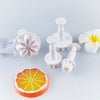 Daisy Flower Plunger Cutter Set Of 4 Pcs - SugarCraft Fondant Plunger Cutter Cake Decorating DIY Tool.