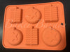 Diwali Special Chocolate Mould Bombs & Chakri Shape 6 Cavity Silicone Mould- Diwali Crackers