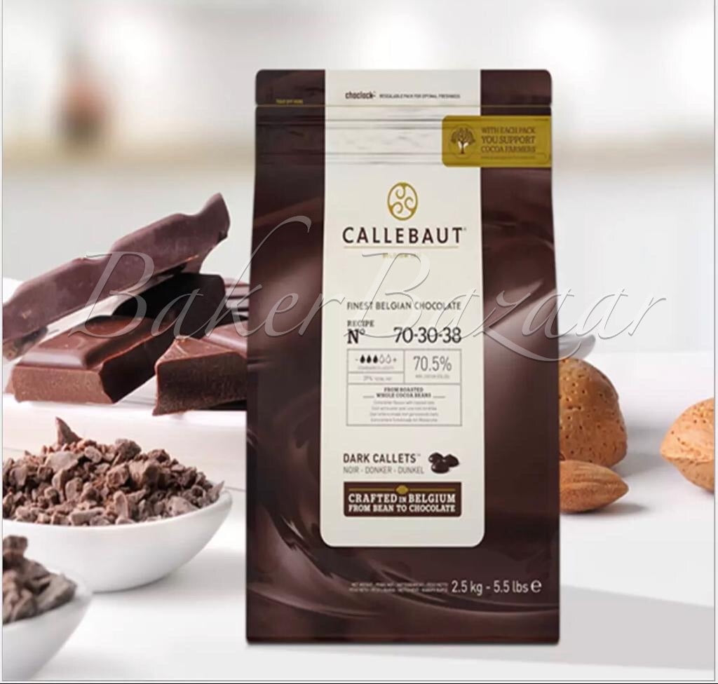 Callebaut 70-30-38 Dark 2.5KG  Original Belgian Chocolate for cake