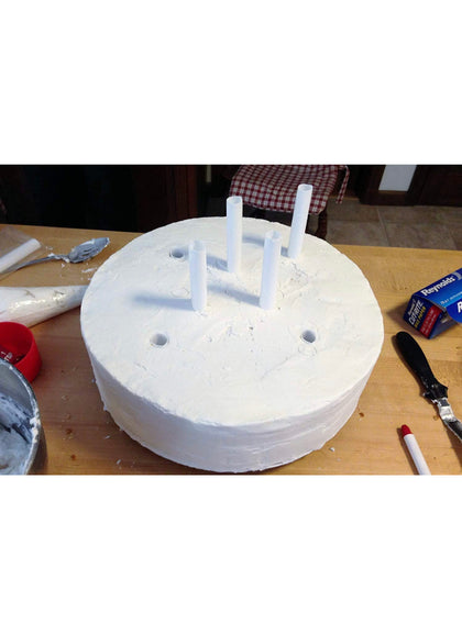 Plastic Dowel Rods for Tiered Cake Construction (Pack of 8 Pieces White)