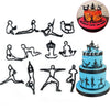 Patchwork Cutters Yoga Poses - SugarCraft Fondant Cutter Cake Decorating DIY Tool.