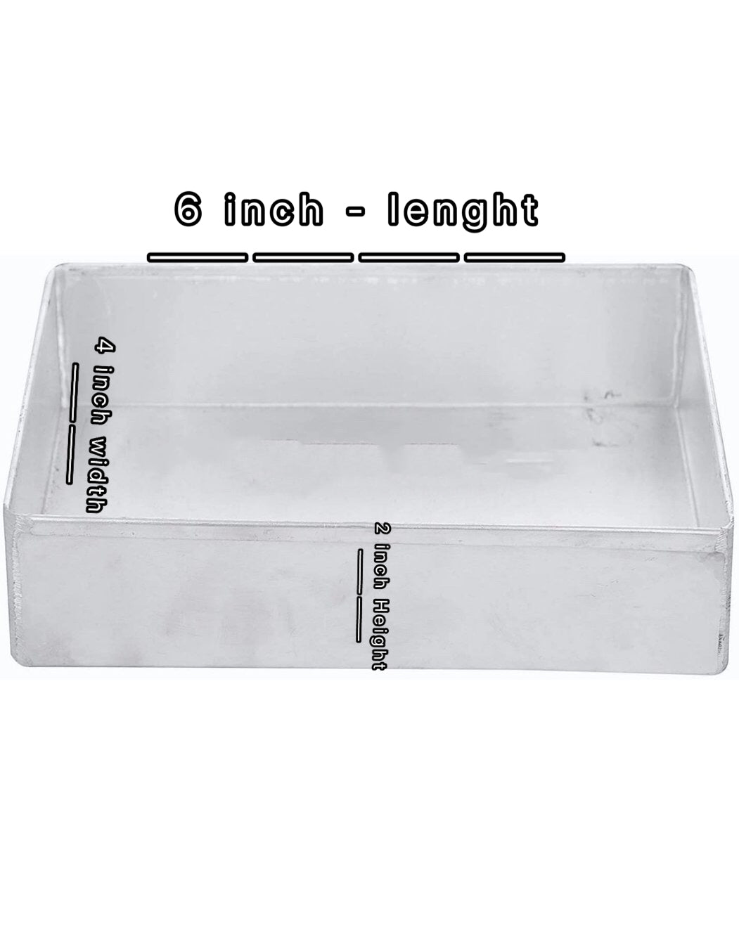 Inch Rectangle Aluminium Cake Baking Mould Shaped – Baker Bazaar