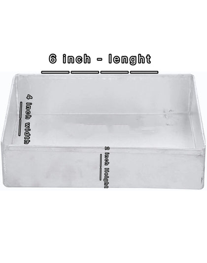 6 Inch Rectangle Aluminium Cake Baking Mould Shaped