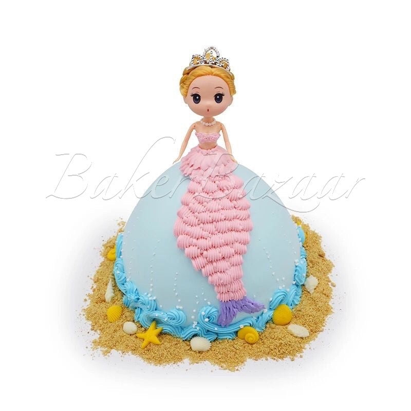 Plastic Lovely Doll, Birthday Cake Topper Cake Decorating Tools-1Pc