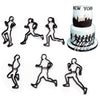 Patchwork Cutters Exercise Running & Jogging - SugarCraft Fondant Cutter Cake Decorating DIY Tool.