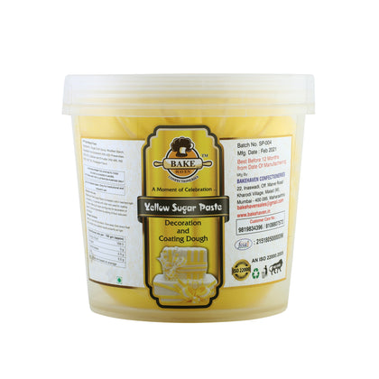 Bake Haven Fondant or Sugar Paste - Yellow - 200g