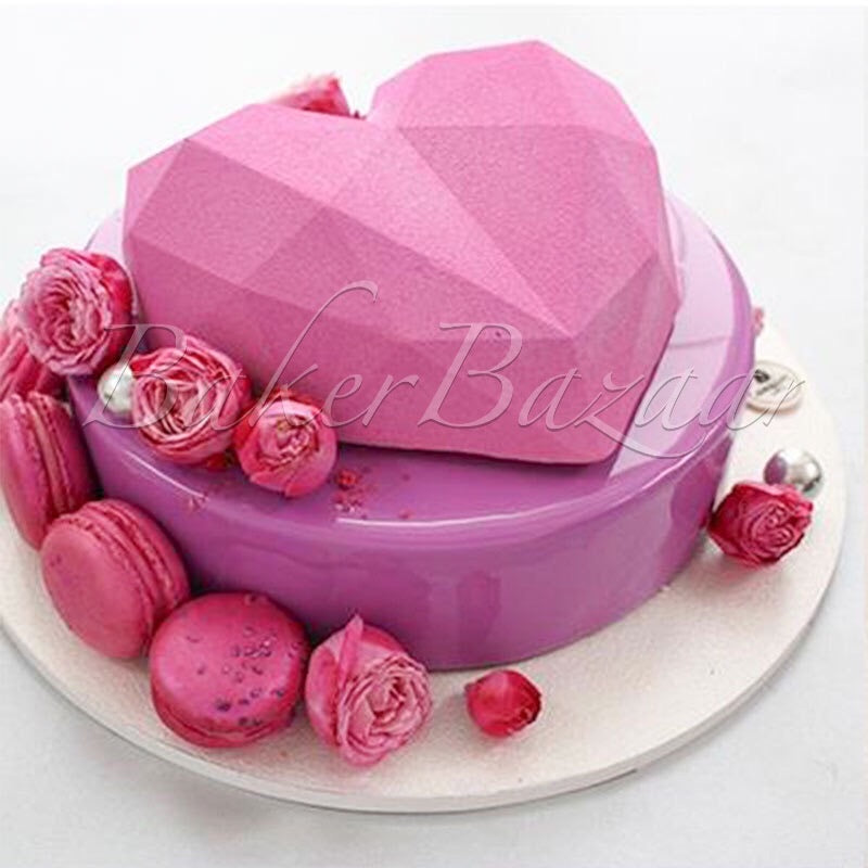 3D Big Diamond Heart Shape Mould For Pinata Cake 1Pc – Baker Bazaar