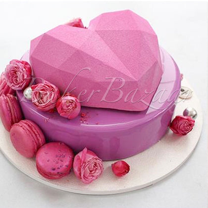 3D Big Diamond Heart Shape Mould For Pinata Cake - 1Pc