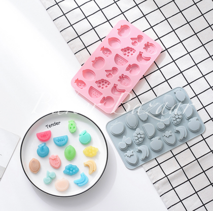 Chocolate Mould Fruits Shape 18 Cavity Jelly Silicone Mould