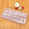 Rose Candy Shaped Polycarbonate Chocolate Mould 21 Cavity (Flower Mould)