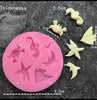 Fondant Mould 6 Cavity Sea Aquatic Theme - Silicone Fondant Clay Marzipan Mould.