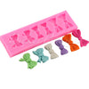 Fondant Mould Big Bows in 6 sizes Shape 6 Cavity - Silicone Fondant Clay Marzipan Mould.