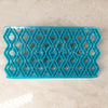 Engraved Diamond Shape Fondant Quilt Mold Embosser Fondant Quilt Biscuit Mold Cookie Cutter For Cupcake Decoration And Cake Decorating DIY Tool.