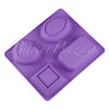 Silicone Mould RoseHeart Snowman Girl Butterfly Shape 4 Cavity Chocolate Fondant Clay Marzipan Mould