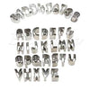 Steel Alphabet & Number Cutter  -Bakeware Mould Biscuit Mould Cookie Mould Set Sugar Arts Fondant Cake Decoration DIY Tool.