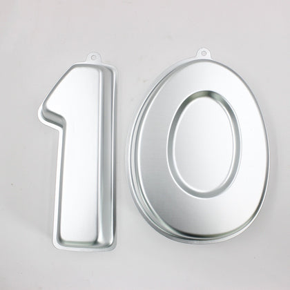 Aluminium Numeric Moulds For Cake Baking Mould Shape No.10