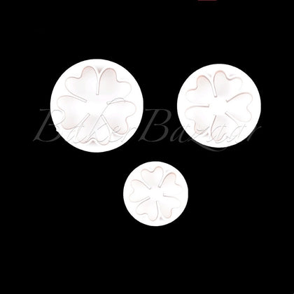 5 Heart's Flower Shape Plunger Cutter Set Of 3 Pcs - SugarCraft Fondant Plunger Cutter Cake Decorating DIY Tool.