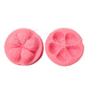 Fondant Mould Front & Back Veined 5 Petal Flower Shaped Embosser Silicone Fondant Clamp Marzipan Mould