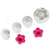 Blossom Flower Plunger Cutter Set Of 4 Pcs - SugarCraft Fondant Plunger Cutter Cake Decorating DIY Tool.