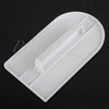 Candy Pastry Decorating Icing Smoother Cream Scraper Fondant Polisher Finisher Cake Baking Finishing Tools/Fondant Smoothener Cream Spreading (White)