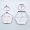 Hexagon Shaped Cutter Football - SugarCraft Fondant Cutter Cake Decorating DIY Tool.