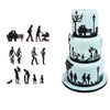 Patchwork Cutters Family. Couple with Kids - SugarCraft Fondant Cutter Cake Decorating DIY Tool.