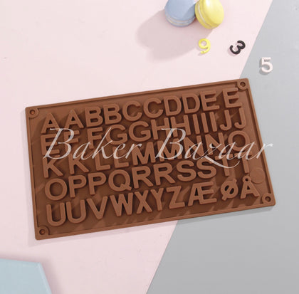 Chocolate Mould 26 English Alphabets A to Z Shape Silicone