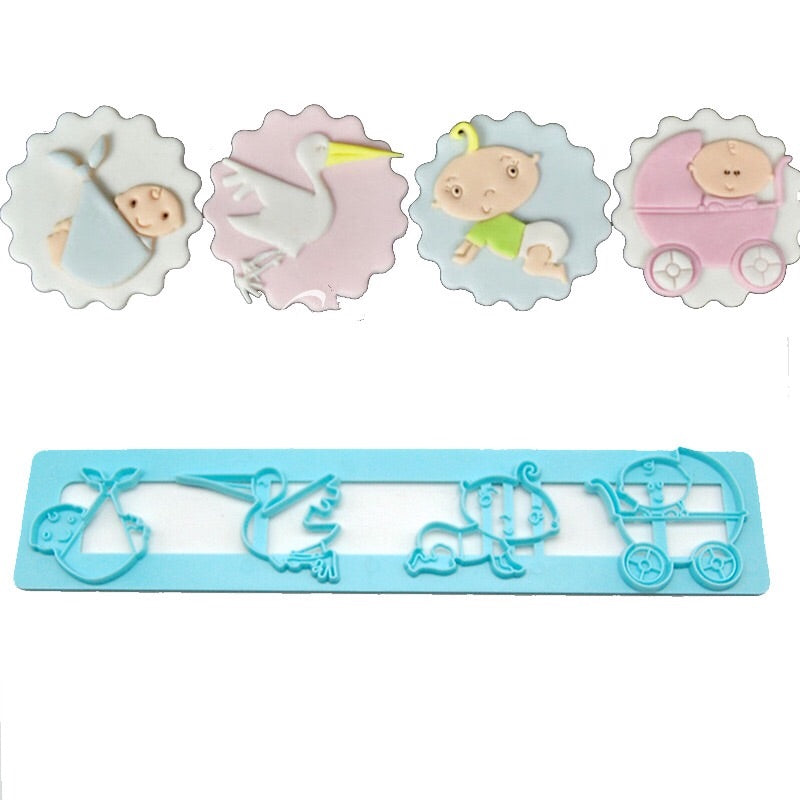 Baby Shower Styled Shaped Cutter - SugarCraft Fondant Cutter Cake Decorating DIY Tool.