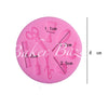 Fondant Mould Barber/Saloon kit Set- Silicone Fondant Clay Marzipan Mould.