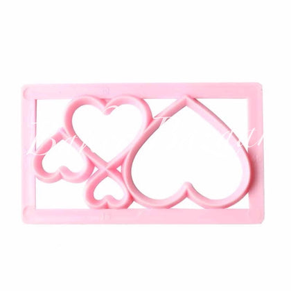 Heart Shape Fondant Quilt Mold Embosser Fondant Quilt Biscuit Mold Cookie Cutter For Cupcake Decoration And Cake Decorating DIY Tool.